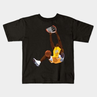 Shaquille O'Neal Dunk Cartoon Kids T-Shirt